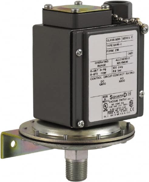 4, 13 and 4X NEMA Rated, SPDT, 0.2 to 10 psi, Vacuum Switch Pressure and Level Switch MPN:9016GAW1Z16