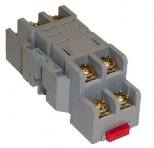 8 Pins, 300 VAC, 10 Amp (UL and CSA), Square Relay Socket MPN:8501NR42B