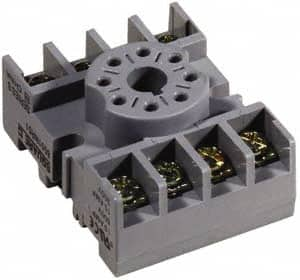 8 Pins, 300 VAC, 10 Amp (CSA) and 15 Amp (UL), Octal Relay Socket MPN:8501NR51B