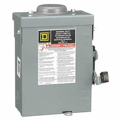 Safety Switch 240VAC 3PST 30 Amps AC MPN:D321NRB