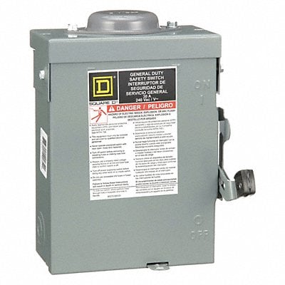 Safety Switch 240VAC 2PST 30 Amps AC MPN:DU221RB