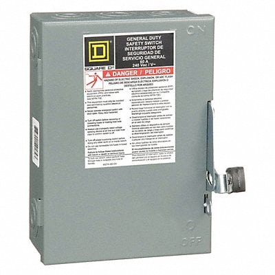 Safety Switch 240VAC 3PST 60 Amps AC MPN:DU322