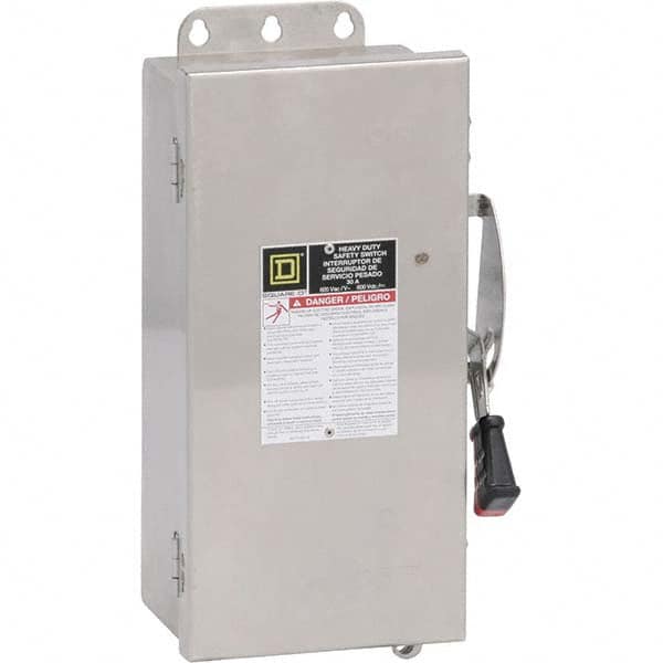 Safety Switch: NEMA 12, 3, 3R, 4 & 4X, 30 Amp, Fused MPN:H221NDS