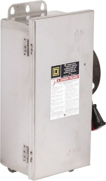 Safety Switch: NEMA 12, 3, 3R, 4 & 4X, 30 Amp, 600VAC/VDC, Fused MPN:H361SS