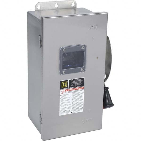 Safety Switch: NEMA 12, 3, 3R, 4 & 4X, 60 Amp, 600VAC, Fused MPN:H362DSVW