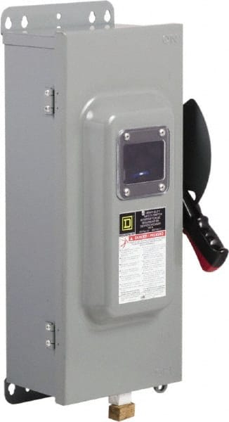 Safety Switch: NEMA 12 & 3R, 100 Amp, 600VAC/VDC, Fused MPN:H363AWKVW
