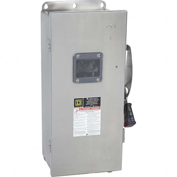 Safety Switch: NEMA 12, 3, 3R, 4 & 4X, 100 Amp, 600VAC/VDC MPN:HU363DSVW