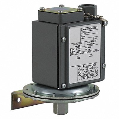 Vacuum Switch Stndrd/Revers 0 to 28.7 Hg MPN:9016GAW1