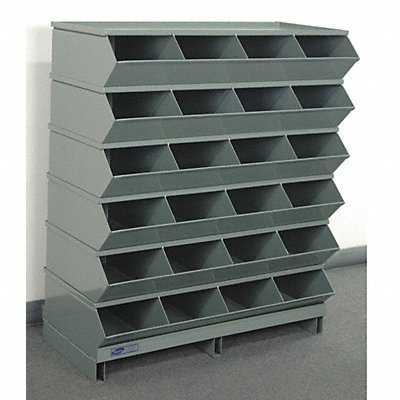 J4633 Sectional Bin Unit 24 Gray 44 in H MPN:3-324SSPB