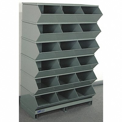 J4638 Sectional Bin Unit 18 Gray 55-3/4 in H MPN:3-418SSPB