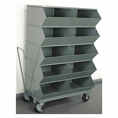 J4626 Sectional Bin Unit 10 Gray 58-5/8 in H MPN:3-510SSMB