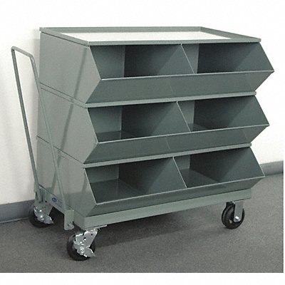 J4624 Sectional Bin Unit 6 Gray 37-7/8 in H MPN:3-56SSMB