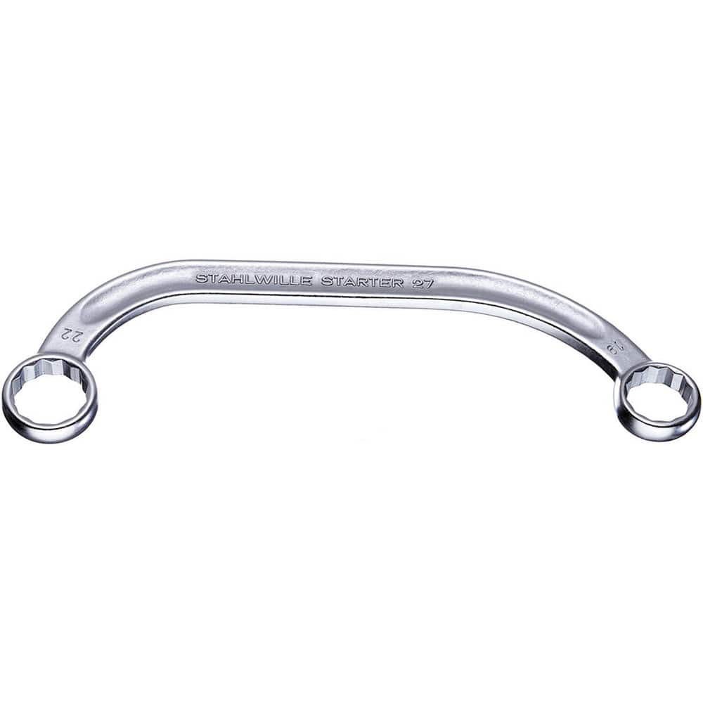 Box Wrenches, Wrench Type: Flat Ring Box End Wrench , Size (mm): 11 x 13 , Double/Single End: Double , Wrench Shape: Half Moon , Material: Chrome Alloy Steel  MPN:41091113