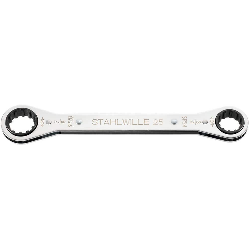 Box Wrenches, Wrench Type: Flat Ring Box End Wrench , Size (Decimal Inch): 3/8 x 7/16 , Double/Single End: Double , Wrench Shape: Straight  MPN:41571214