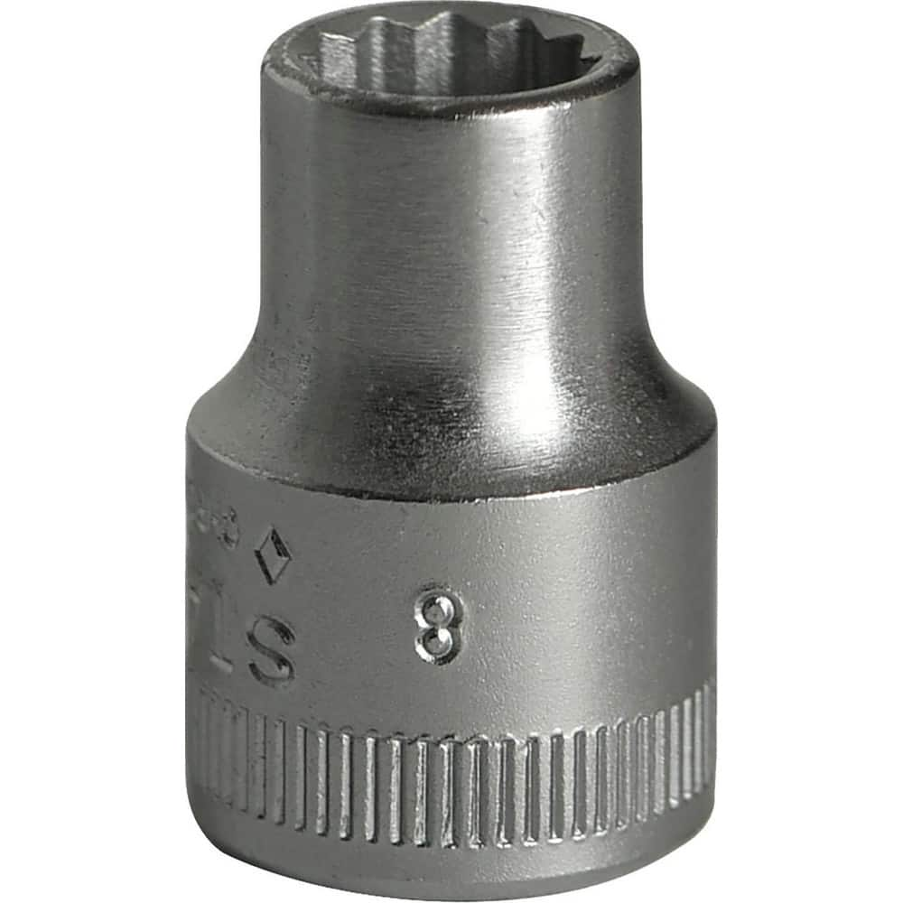 Hand Sockets, Socket Type: Standard , Drive Size: 3/8in (Inch), Socket Size (mm): 7 , Drive Style: Hex , Number Of Points: 12  MPN:02010007