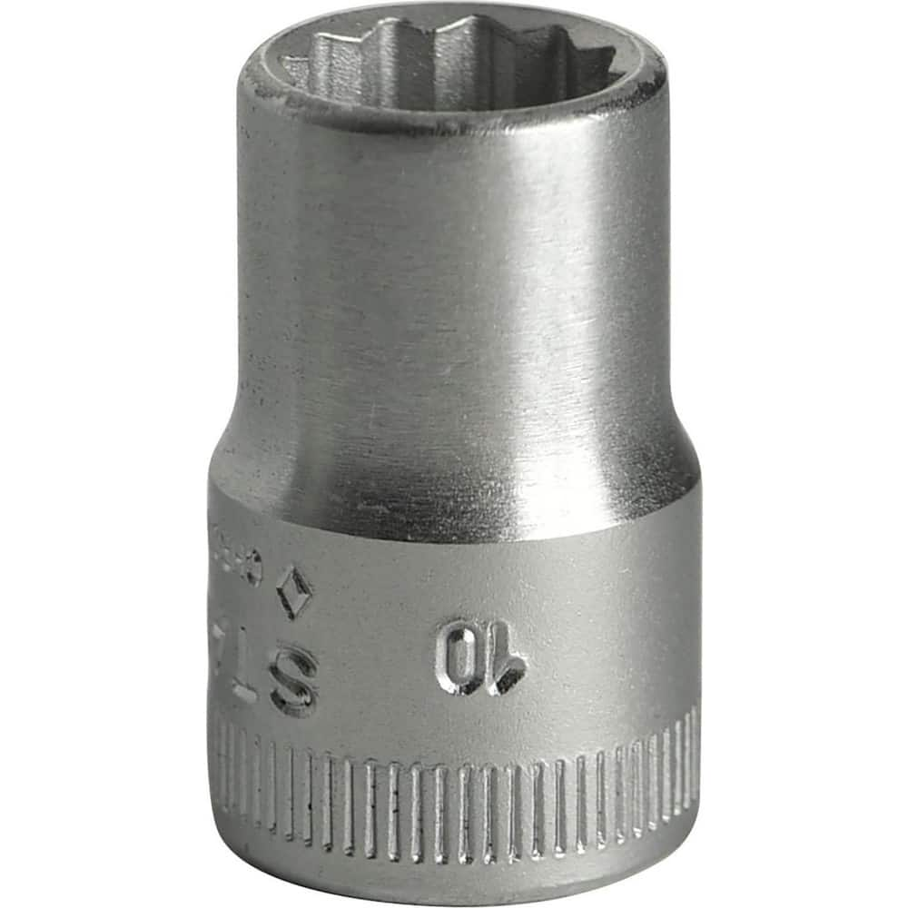 Hand Sockets, Socket Type: Standard , Drive Size: 3/8in (Inch), Socket Size (mm): 10 , Drive Style: Hex , Number Of Points: 12  MPN:02010010