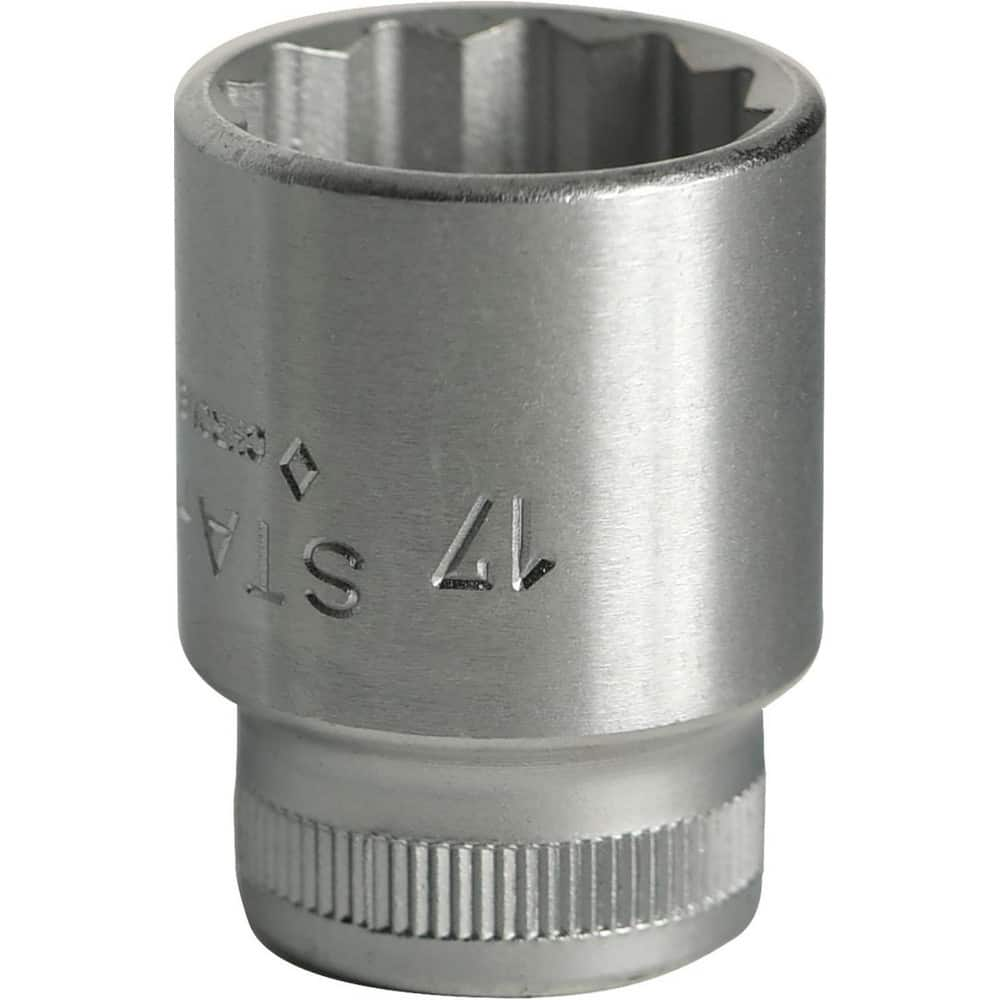 Hand Sockets, Socket Type: Standard , Drive Size: 3/8in (Inch), Socket Size (mm): 17 , Drive Style: Hex , Number Of Points: 12  MPN:02010017