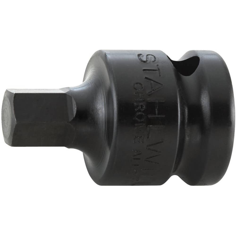 Impact Hex & Torx Bit Sockets, Drive Size: 1/2in (Inch), Hex Size (mm): 5.00 , Bit Length (Decimal Inch): 0.6000 , Overall Length (Decimal Inch): 1.5000  MPN:23050005