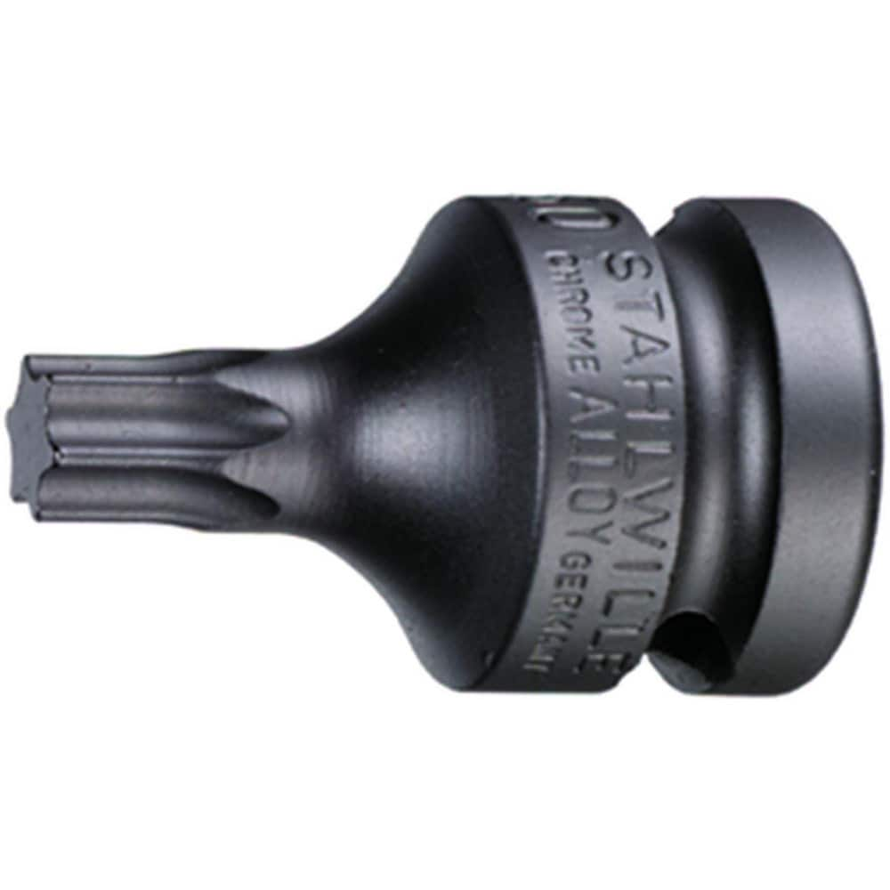 Impact Hex & Torx Bit Sockets, Drive Size: 1/2in (Inch), Hex Size (Inch): 1/2in , Torx Size: T40 , Bit Length (Decimal Inch): 0.6600 , Overall Length: 1.57  MPN:23070040