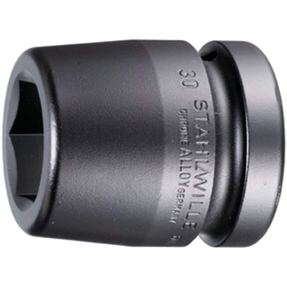 Impact Sockets, Socket Size (mm): 32.00 , Number Of Points: 6 , Drive Style: Square , Material: Alloy Steel , Finish: Gunmetal  MPN:26010032