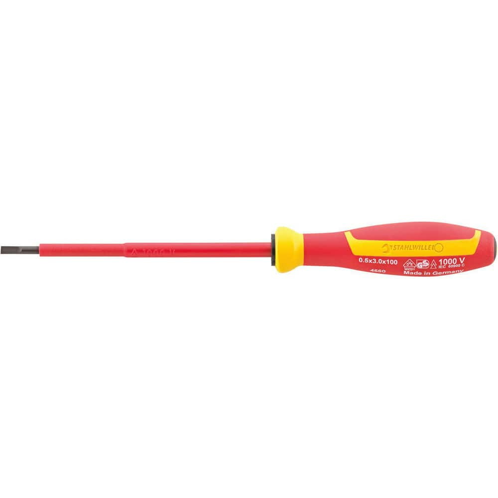 Precision & Specialty Screwdrivers, Tool Type: Insulated Slotted Screwdriver , Blade Length: 3 , Overall Length: 6.25 , Shaft Length: 75mm  MPN:46603025