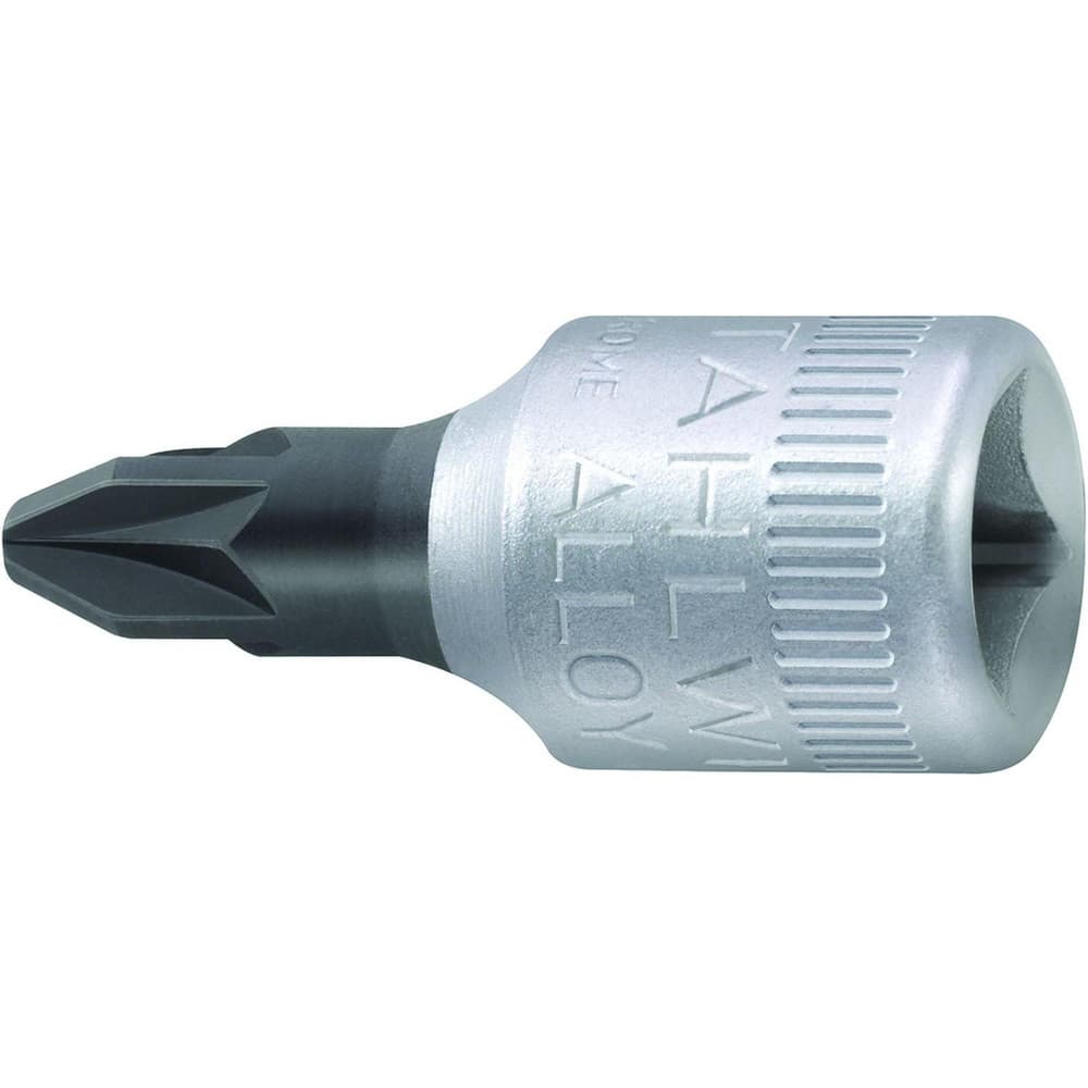 Screwdriver & Drag Link Sockets, Socket Type: Pozidriv Screwdriver Socket , Drive Size: 0.25in , Finish: Chrome-Plated , Insulated: No , Non-sparking: No  MPN:01300001