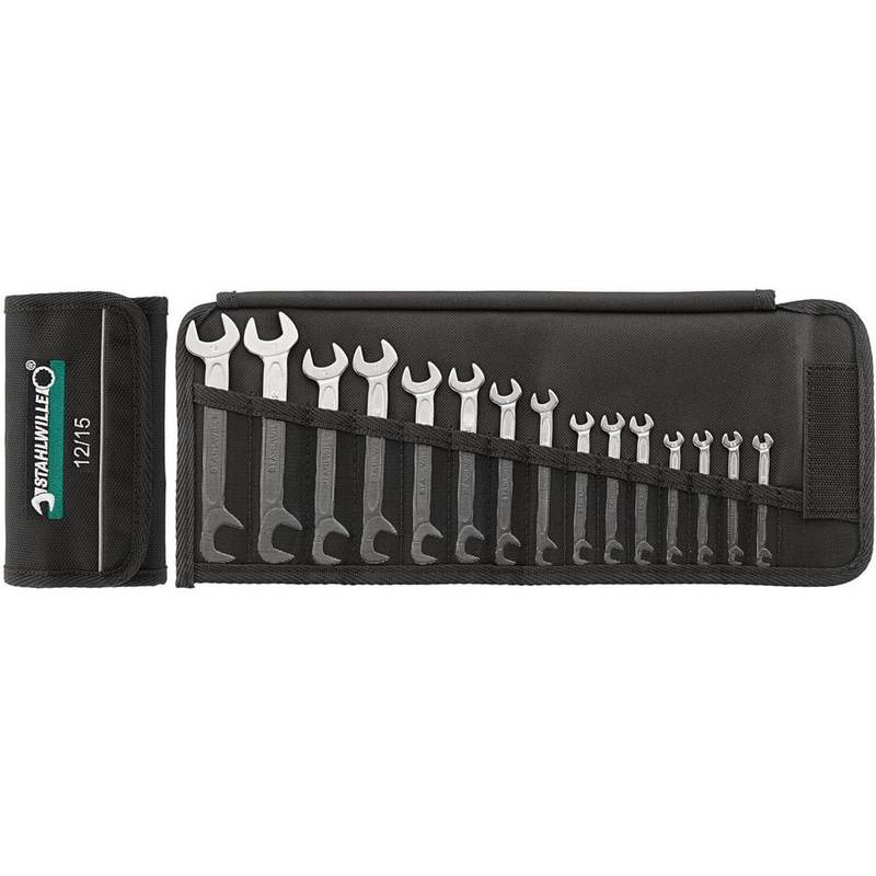 Wrench Sets, Set Type: Double Open Ended Wrench , System Of Measurement: Inch , Container Type: Roll, Wallet , Wrench Size: 5/32 to 9/16 