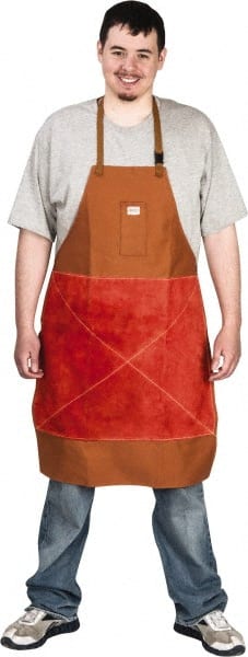 Disposable Bib Apron: Flame-Resistant Protection, Brown MPN:W36BP