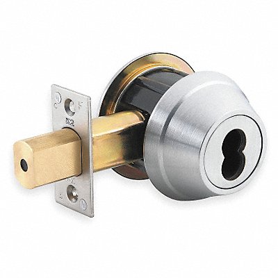 Deadbolt Less Cylinder HD Satin Chrome MPN:QDB181626S4DBSLC