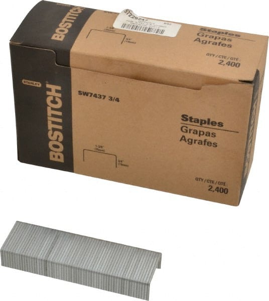 Steel Crown Staple: Flat Style, 0.75