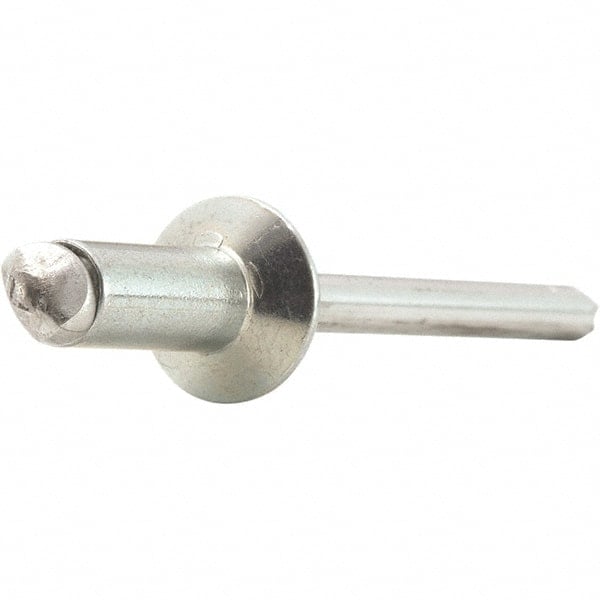 Open End Blind Rivet: Size 4, Countersunk Head, Steel Body, Steel Mandrel MPN:POPSK42BS