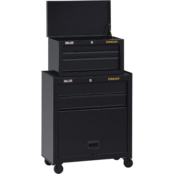 5 Drawer, 2 Piece, Black Steel Chest/Roller Cabinet Combo MPN:STST22656BK