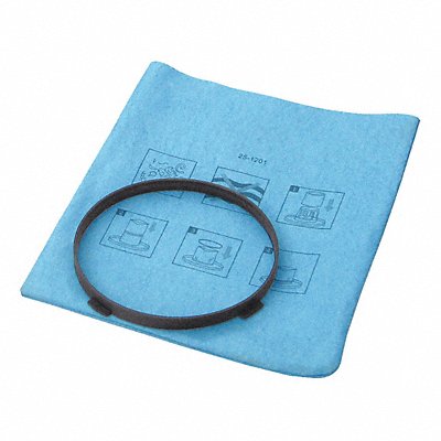 Blue Cloth Reuseable Filter w/Clamp Ring MPN:25-1201