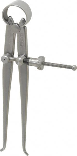 4 Inch Leg, Spring Joint, Steel, Polished, Inside Caliper MPN:50335