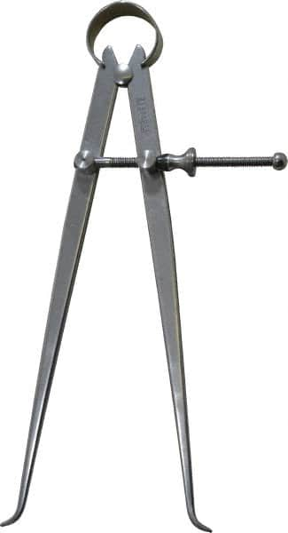 8 Inch Leg, Spring Joint, Steel, Polished, Inside Caliper MPN:50338