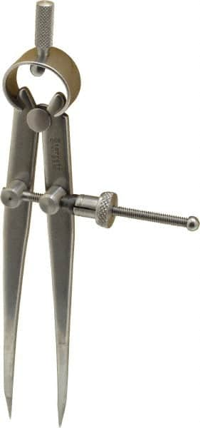 4 Inch Leg, Spring Joint, Steel, Polished, Divider MPN:50377