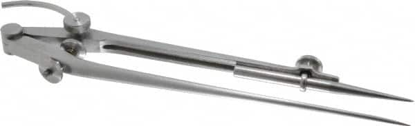 9 Inch Leg, Spring Joint, Steel, Polished, Divider MPN:50426