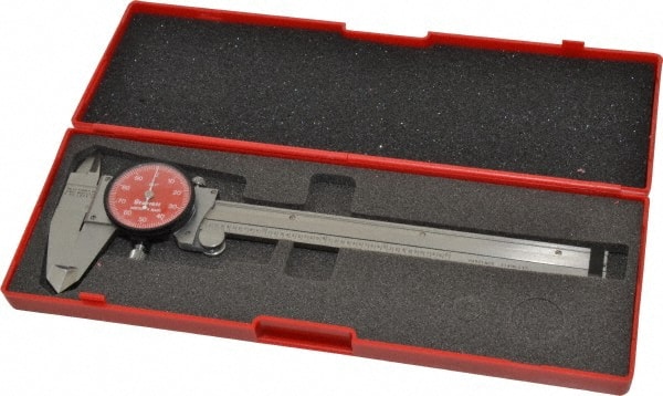 Dial Caliper: 6'' Range, 0.001'' Graduation, 0.1'' per Revolution MPN:64516