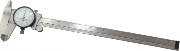 Dial Caliper: 9'' Range, 0.001'' Graduation, 0.1'' per Revolution MPN:64517