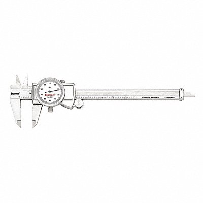 Dial Caliper w/Case 6 In White MPN:3202-6