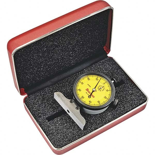 0 to 10 mm Range, Yellow Dial Depth Gage MPN:55997