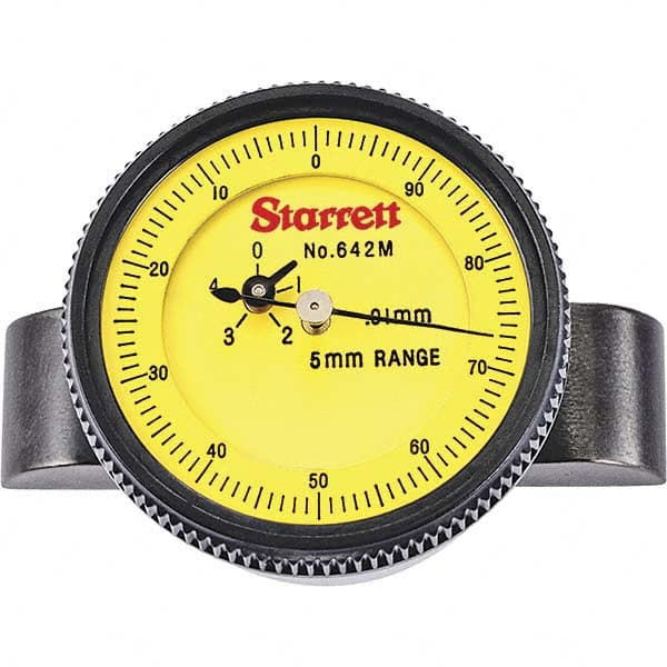 0 to 215 mm Range, Yellow Dial Depth Gage MPN:65105