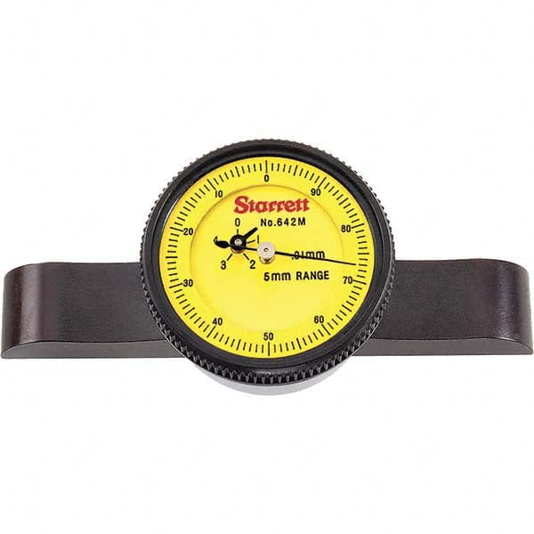 0 to 215 mm Range, Yellow Dial Depth Gage MPN:65106