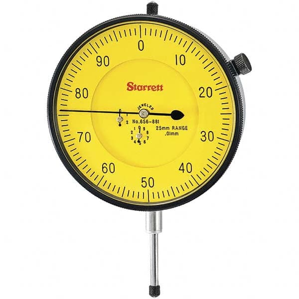 25mm Range, 0-100 Dial Reading, 0.01mm Graduation Dial Drop Indicator MPN:64874