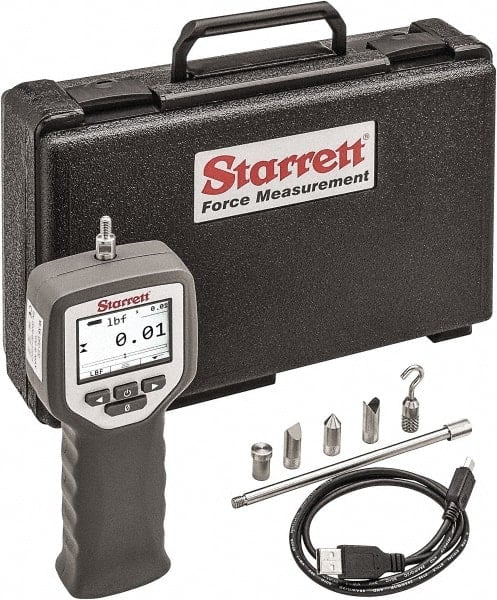 Digital Force Gage: 10 lb Capacity, 0.001 lb Resolution MPN:DFC-10