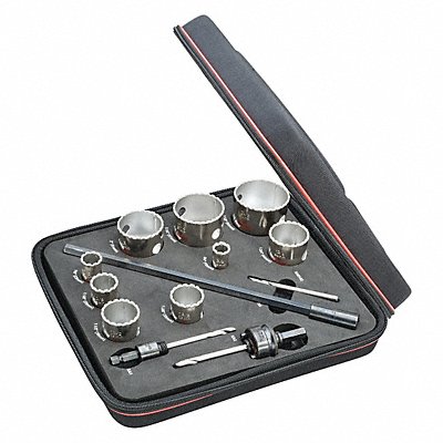 Diamond Grit 13 Piece Hole Saw Kit MPN:KD09041-N