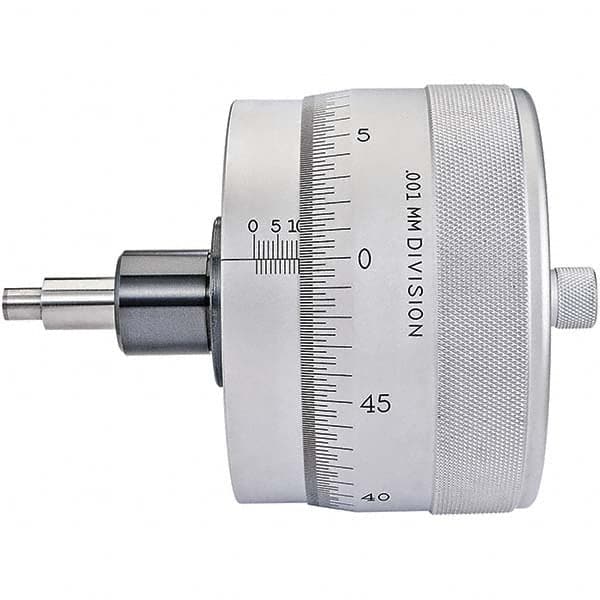 25mm, 4-1/16 Inch Plain Thimble, 0.3118 Inch Diameter x 1-7/16 Inch Long Spindle, Mechanical Micrometer Head MPN:67131