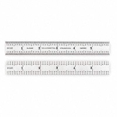 Steel Rule Spring Tempered 6 In 6R Grad MPN:C606R-6