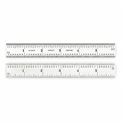 Steel Rule Spring Tempered 6 In 7R Grad MPN:C607R-6