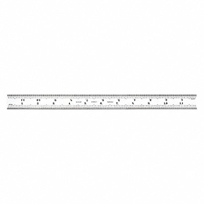 Ruler Spring-Tempered Steel 12 L x 1 W MPN:C616R-12